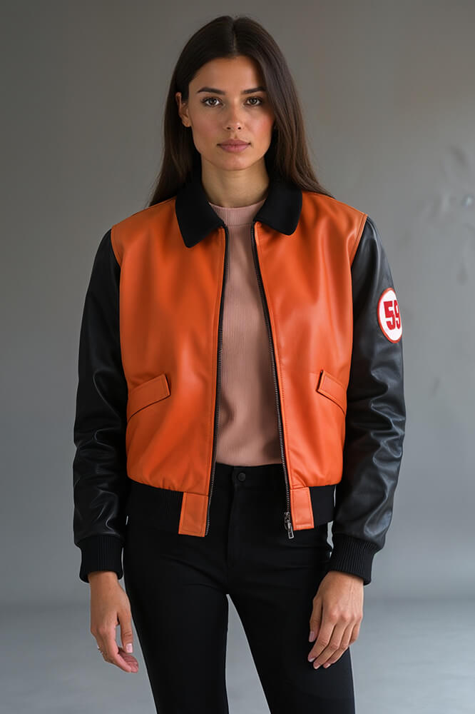 Goku 59 Cosplay Bomber Leather Jacket