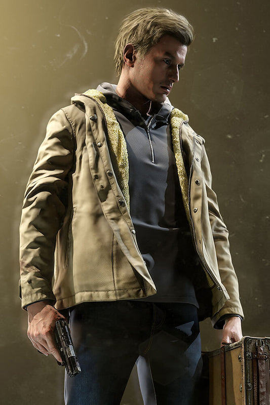 Resident Evil Village 2021 Ethan Winters Shearling Jacket