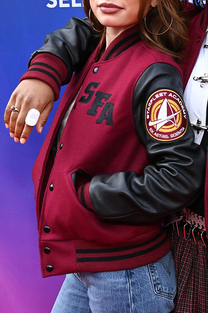Star Trek Starfleet Academy Maroon Varsity Jacket