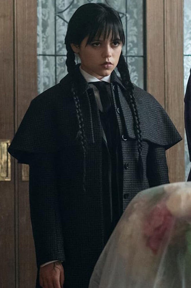 Wednesday S02 Jenna Ortega Long Coat