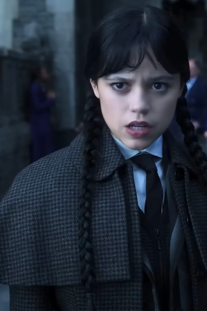 Wednesday Season 2 Jenna Ortega Black Coat