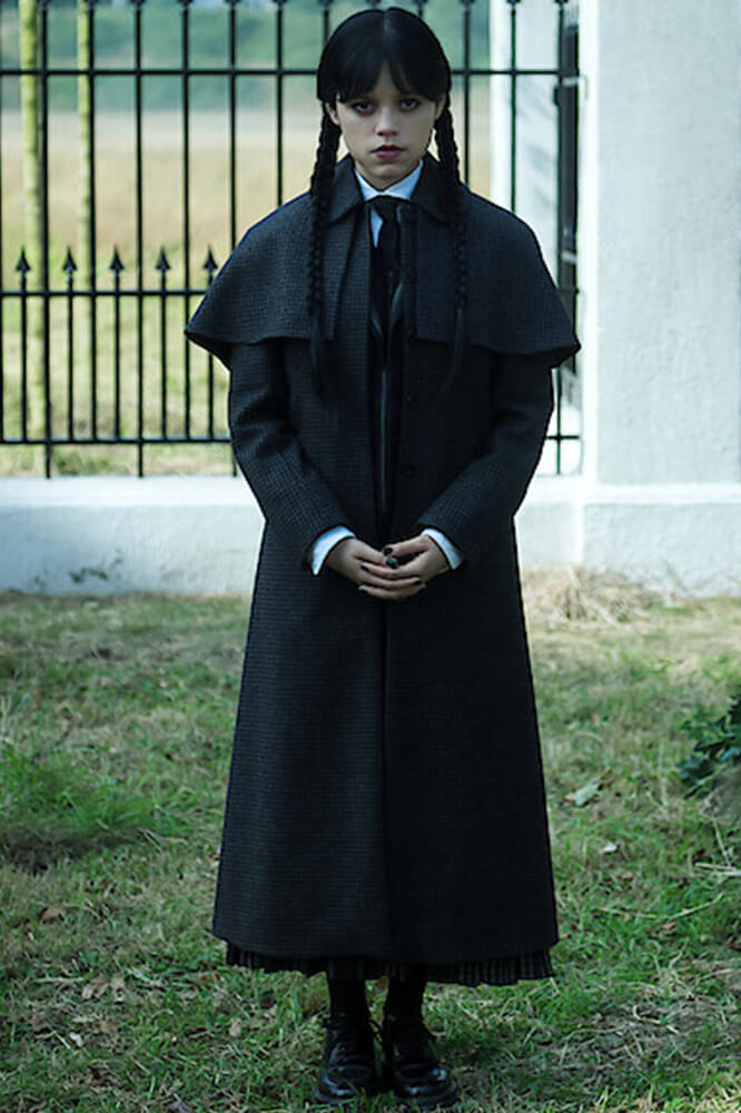 Wednesday Season 2 Jenna Ortega Long Coat