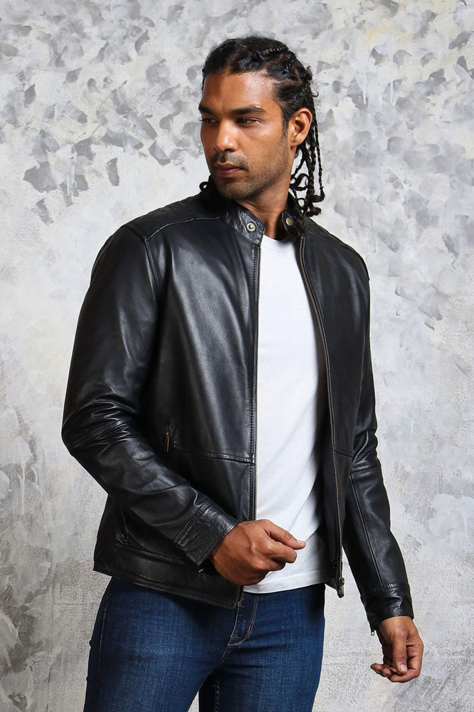 Skull Leather Jacket For Mens