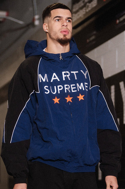 Marty Supreme Blue Hooded Jacket