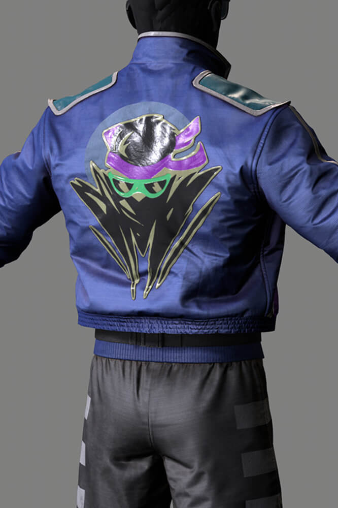 Mortal Kombat II Johnny Cage Karl Urban Blue Jacket