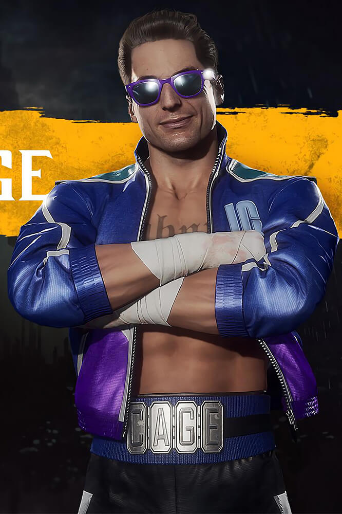 Mortal Kombat II Johnny Cage Karl Urban Cropped Leather Jacket