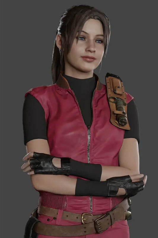 Resident Evil 2 Remake Claire Leather Jacket