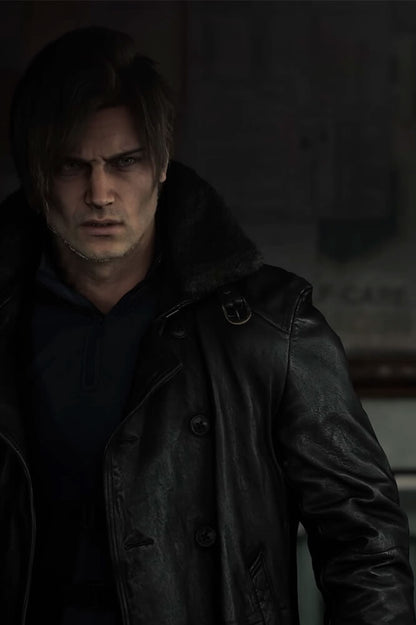 Resident Evil 9 Leon S Kennedy Black Leather Jacket
