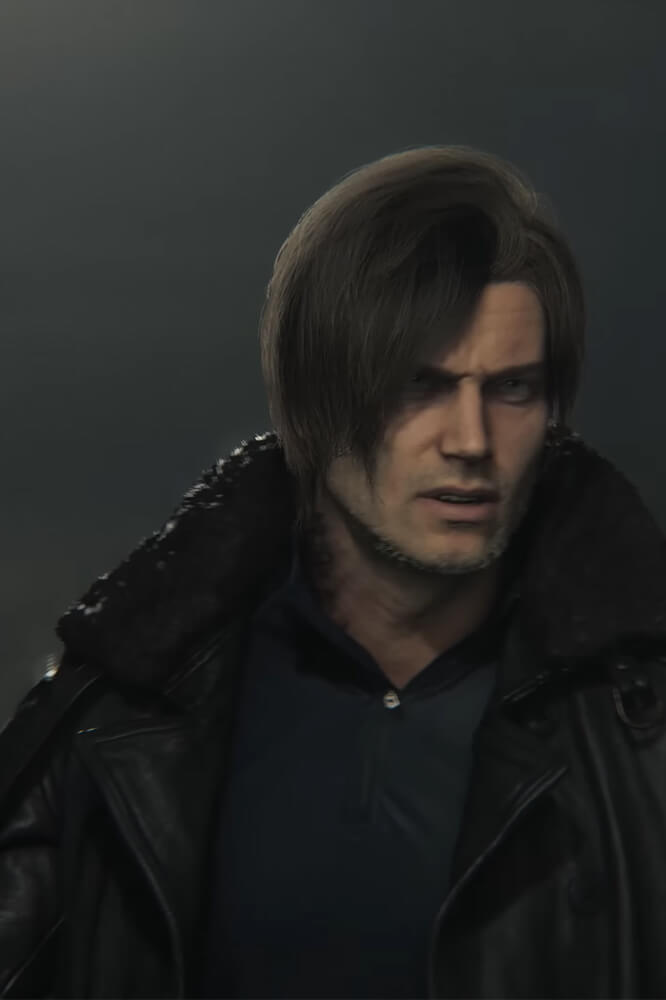 Resident Evil 9 Requiem Leon Kennedy Black Leather Jacket