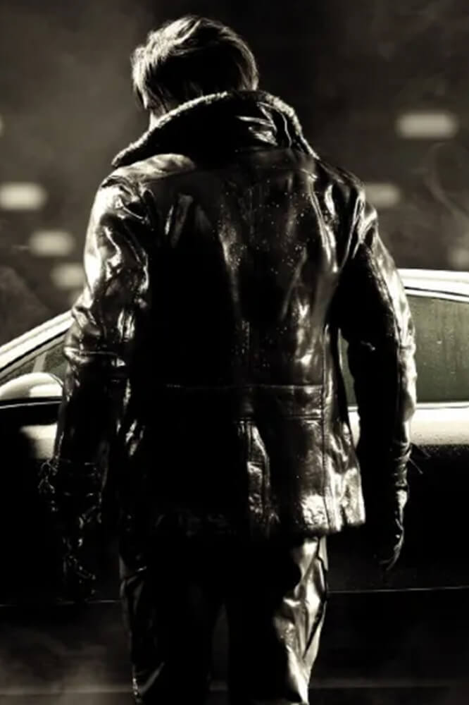 Resident Evil Requiem Leon S Kennedy Black Leather Jacket