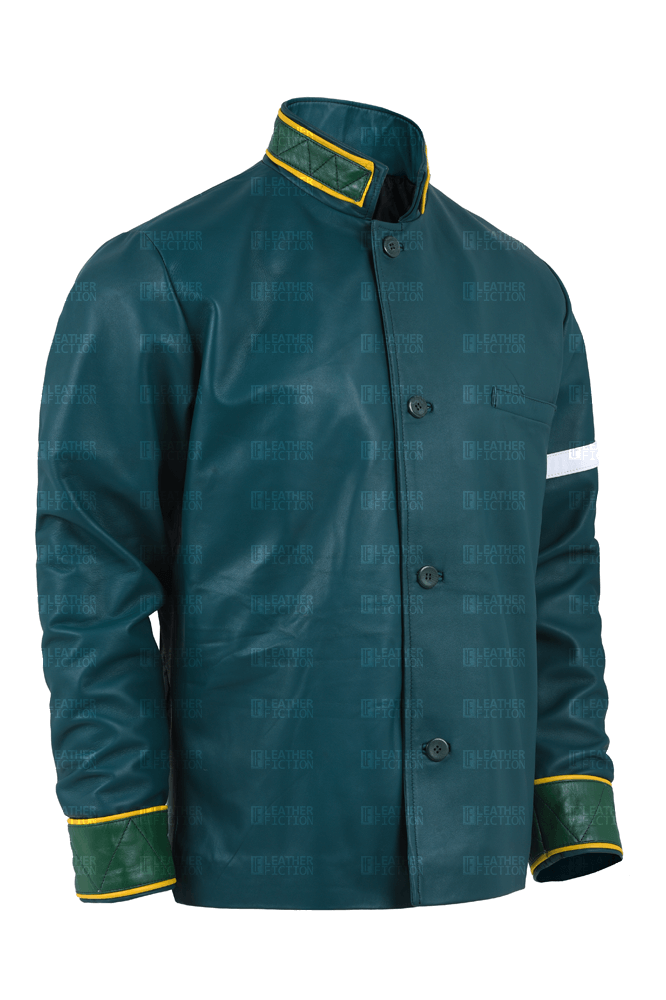 Wind Breaker Green Cosplay Leather Jacket