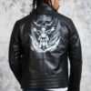 Men's Biker Skull Leather Jacket