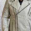 White Leather Jacket for Men